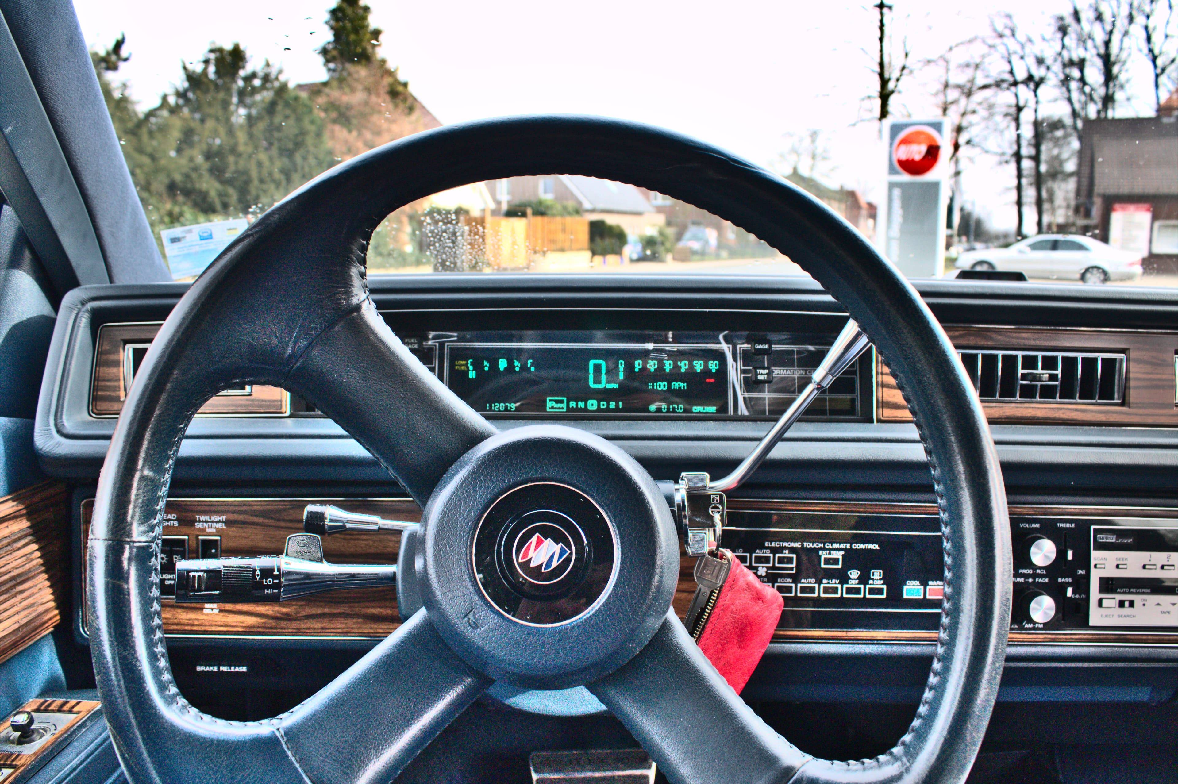 Vehicle odometer display showing mileage verification for donor engine