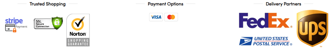 Trusted Shopping, Payment Options, Delivery Partners
