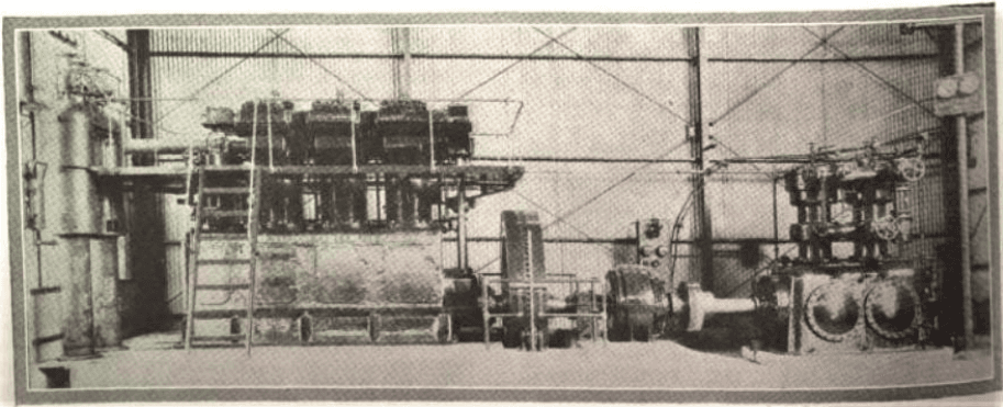 Tested recycled OEM engines organized in warehouse facility