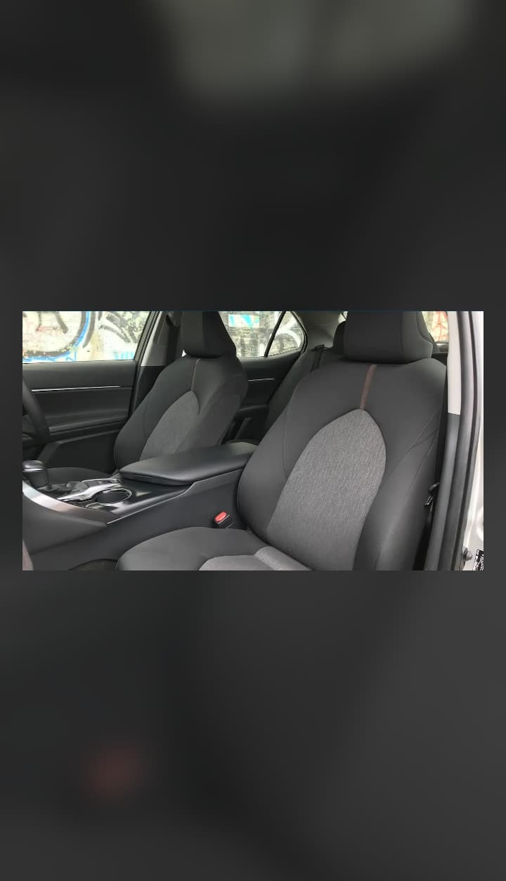 2018 Toyota Camry Front Driver Power Seat Assembly (Black Cloth)